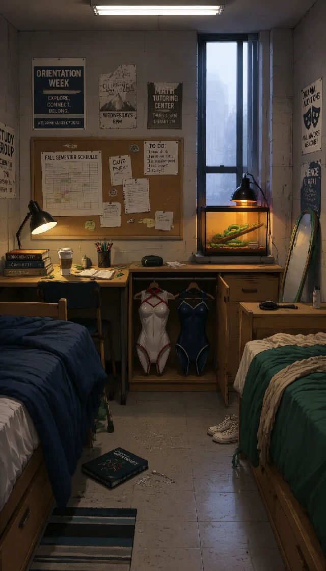 the story of the girl and her male roommates