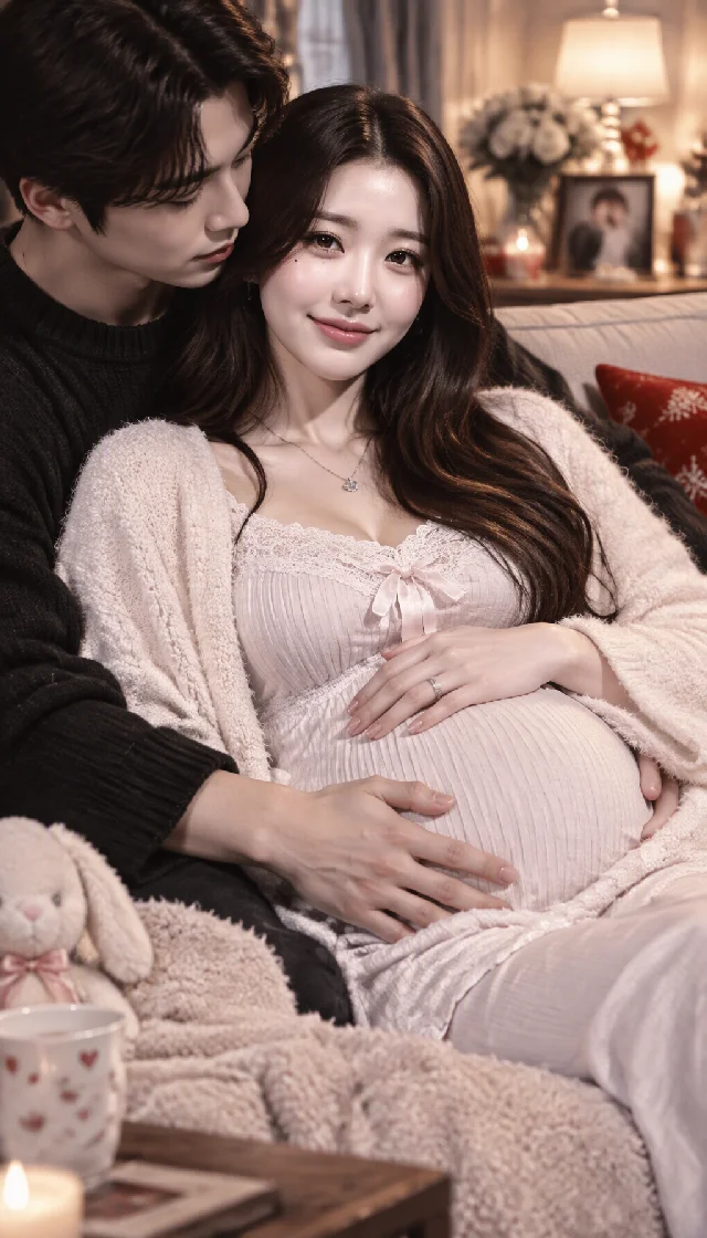 Han = his pregnant wife