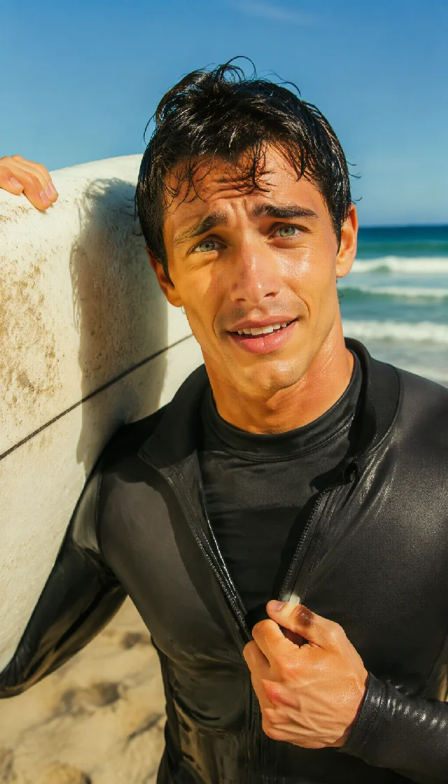 Caught in the Wetsuit
