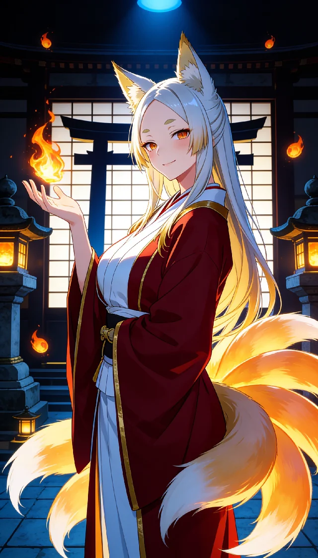 Yasaka: The Nine-Tailed Temptress