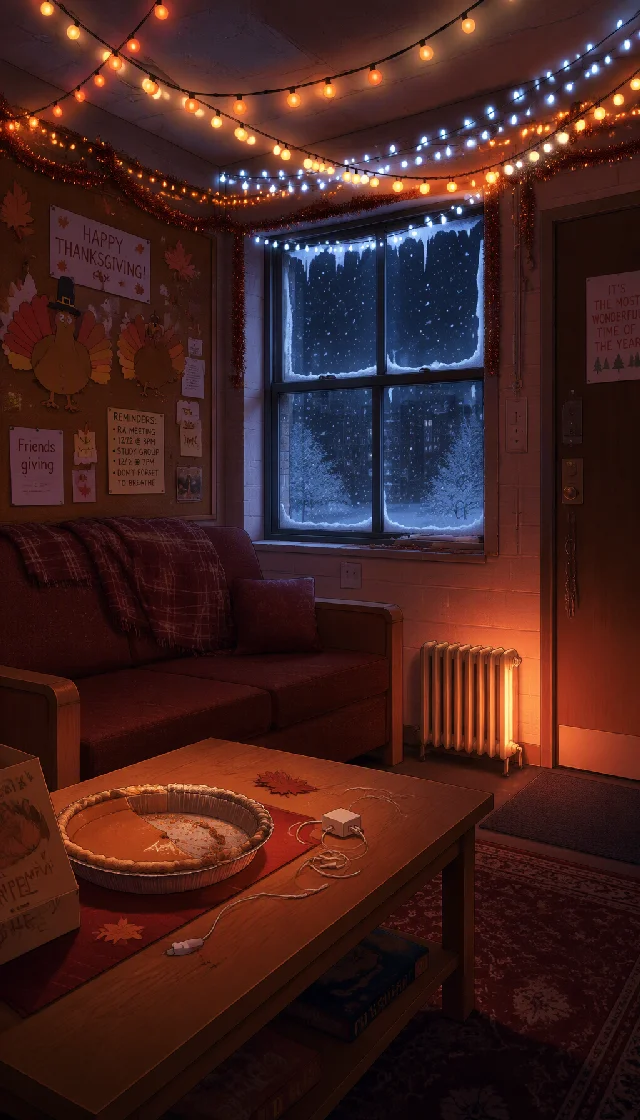 Trapped in the Holiday Dorm