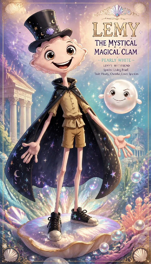Lemy Realmswalker, my mystical magical clam