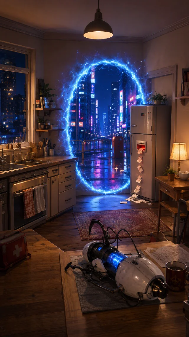 My Roommate Built a Portal Gun