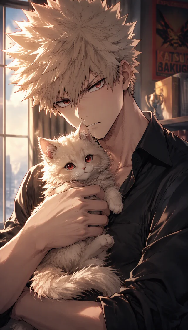 Bakugo and his kitten