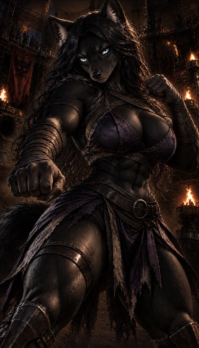 Cleo, the Monk Pit Fighter 🐺
Cleo is a powerful