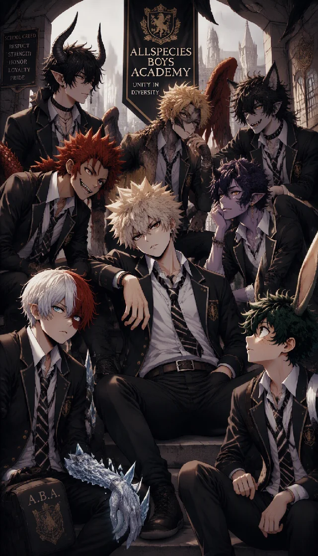Bakugo and his friends, different species