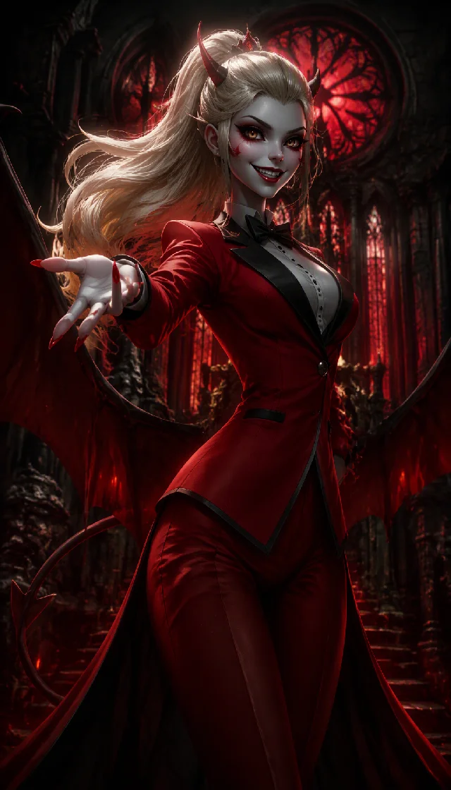 Charlie and Lucifer Morningstar
