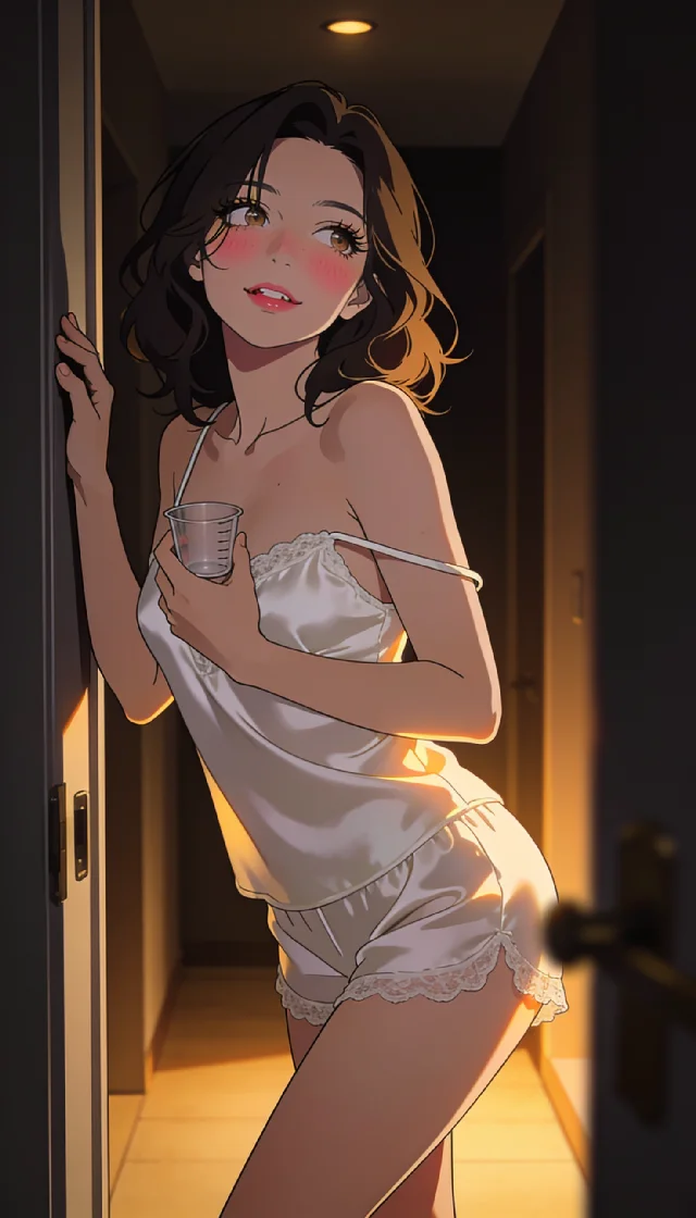 Pajama Flirt: She Won't Admit It