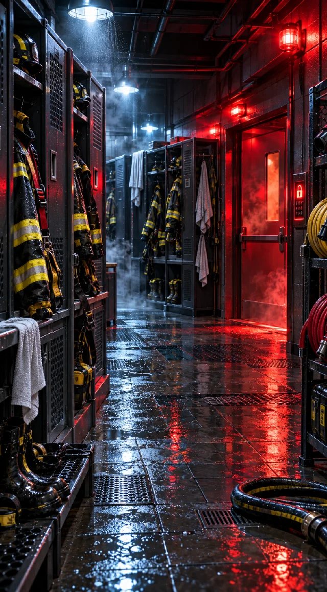After Hours With Four Firefighters