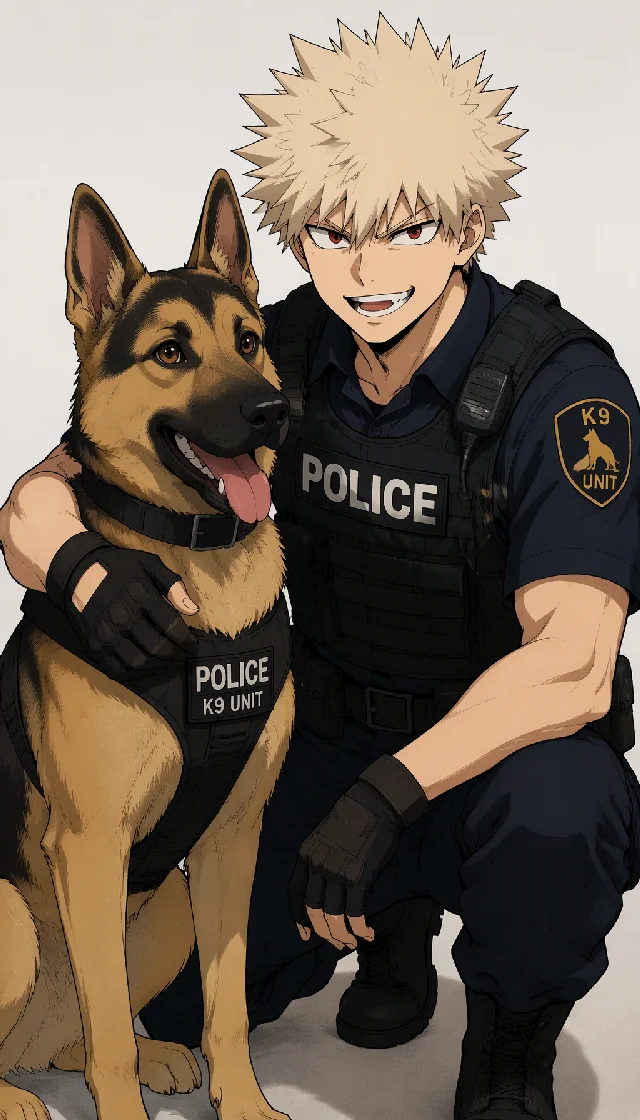 your husband & his police dog